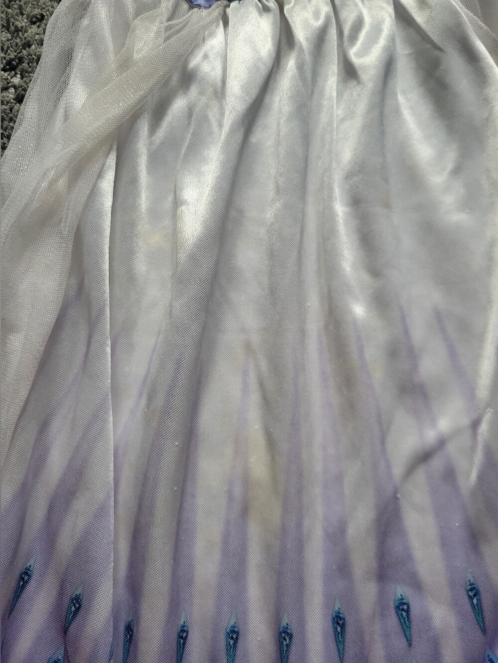 Disney Frozen II Elsa Purple and White Princess Nightgown Dress Size 4T - Picture 5 of 6